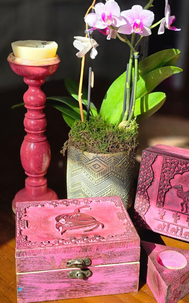 Badawi Handcarved Box by Studio Inaara-Falcon/Green (copy)