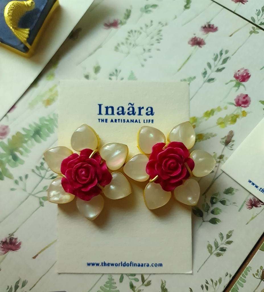 Handcrafted Floral Stud Earrings