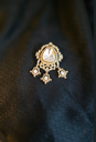 Shafiq Brooch-White