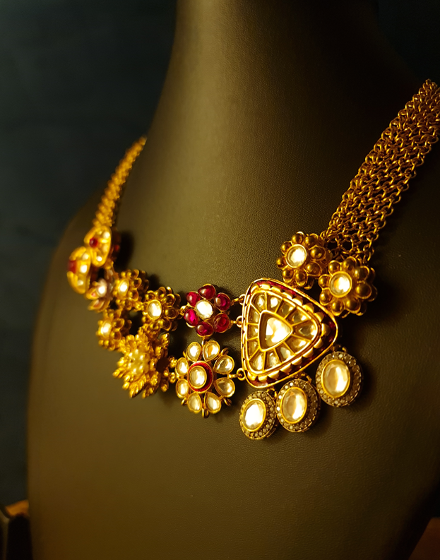 Gold-Plated Kundan Choker Set (copy)