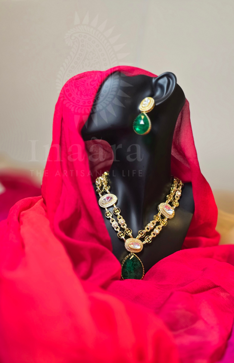 Mint Victorian Style Kundan Polki Set (copy)