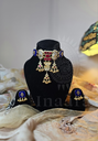 Blue-Stoned Moissanite Kundan Set (copy)