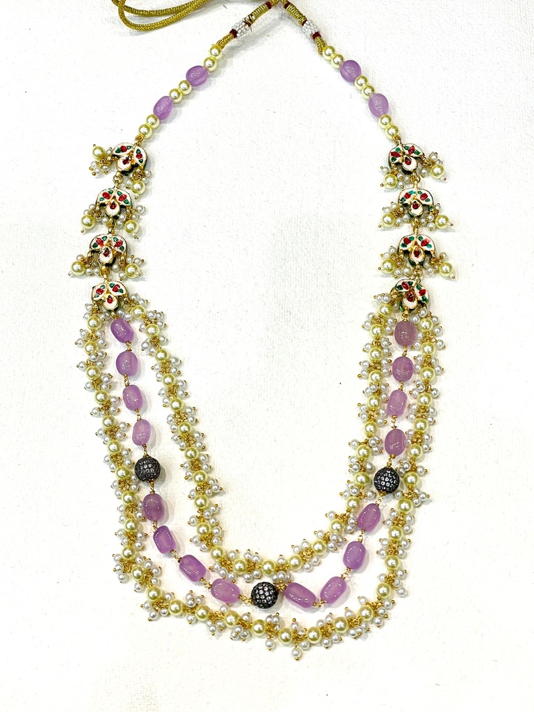 Pearl & Gold-Toned Beads Necklace (copy)