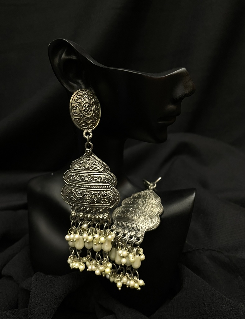 Folk style dangling earrings