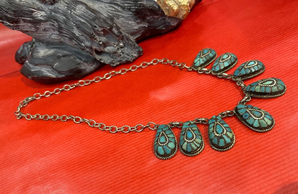 Pink Agate Slab Necklace Set (copy)