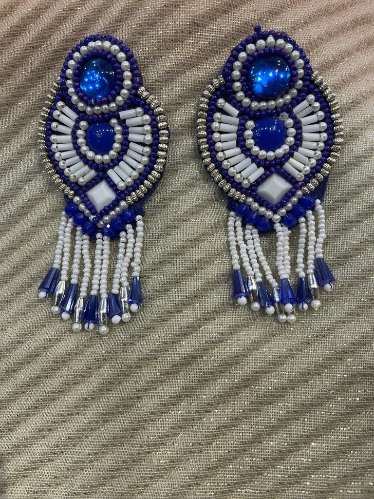 Handmade Peacock Beaded Sequins Earring (copy)