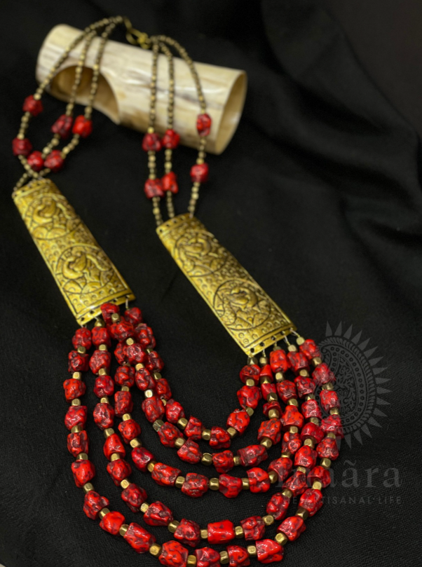 Handcrafted Tribal Cowrie Elephant Necklace (copy)
