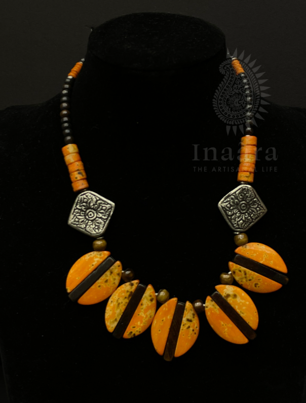 Ethnic Style Carved Necklace
