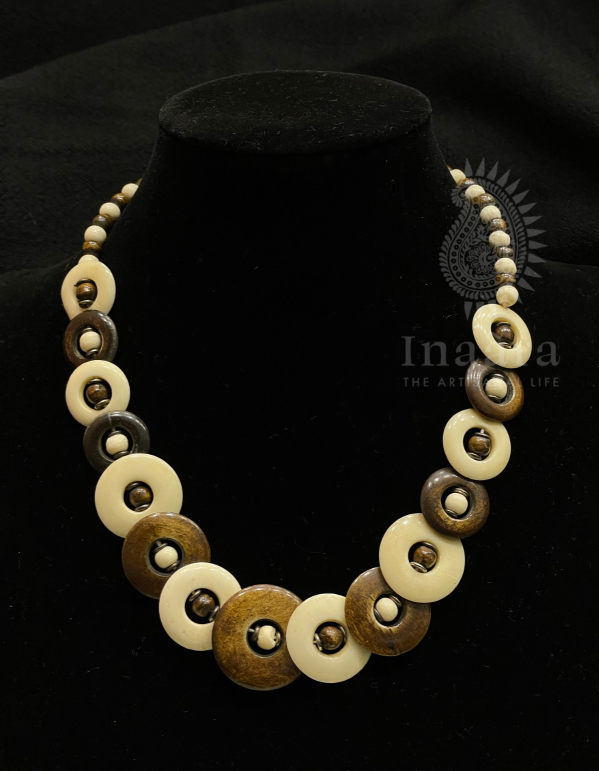 Vintage Boho Style Disc Bead Necklace