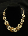 Vintage Boho Style Disc Bead Necklace