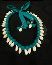 Kaudi Shell Necklace Set- Green