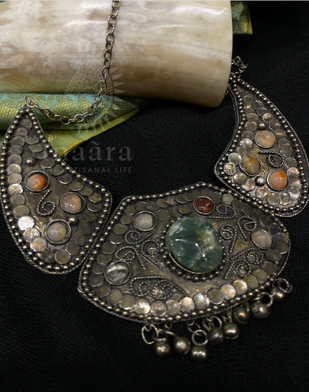 Vintage Gemstone Collar Necklace
