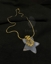 Star Necklace with Floral Ornament