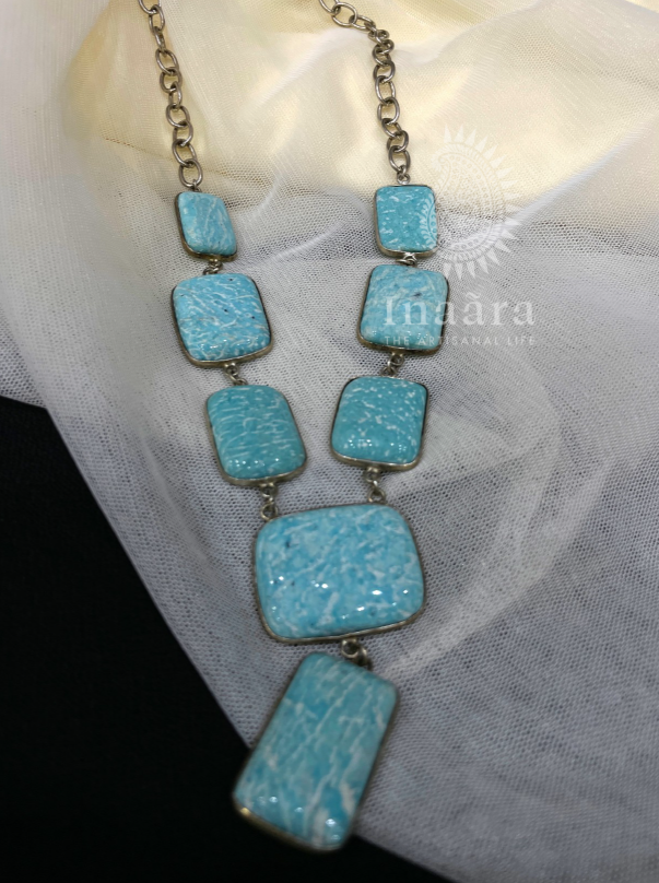 Chunky Turquoise Statement Necklace