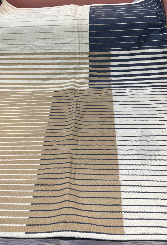 Handwoven Dhurrie- Brown Black(8x5ft)