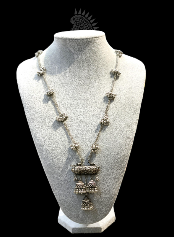 Oxidized Silver-Plated Filigree Necklace (copy)