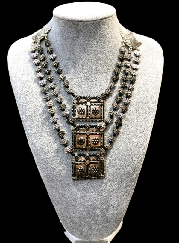 Ethnic Layered Pendant Necklace