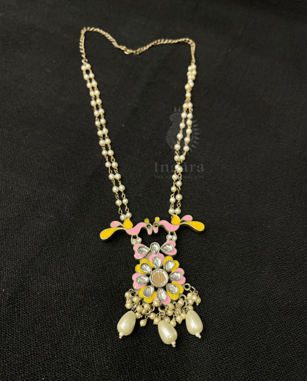 Blue Bead Tassel Necklace (copy)