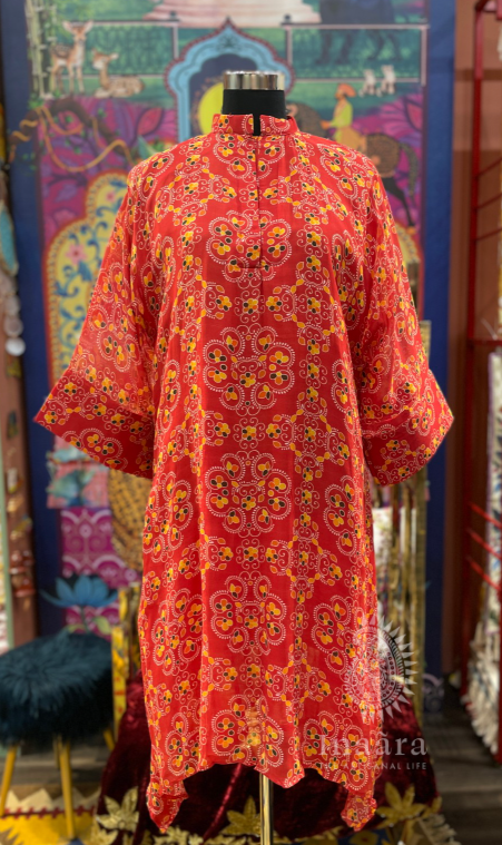 Tamara Shirt Dress-Red