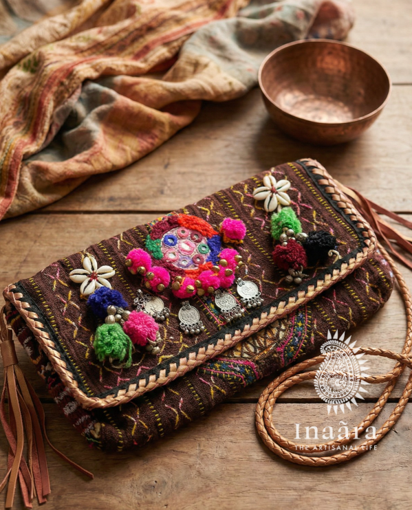 Boho Sling Bag-Dark Brown