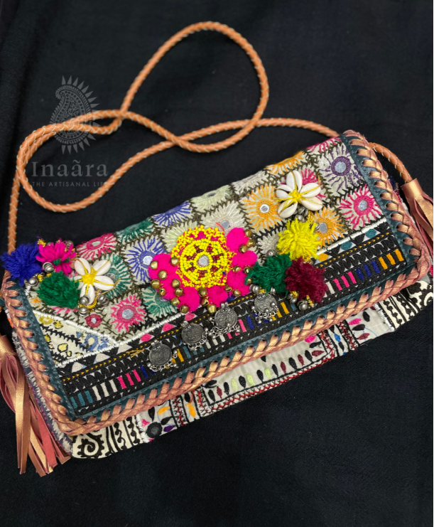 Boho Hand Knotted Woven Sling Bag