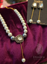 White & Plum Pearls Choker Set (copy)