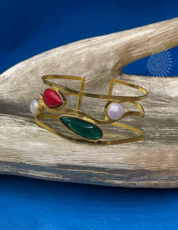 Handmade Multicolor Glass Beads Bangle (copy)