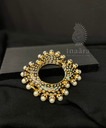 Jadau Kundan Kada Bangle- Green (copy)