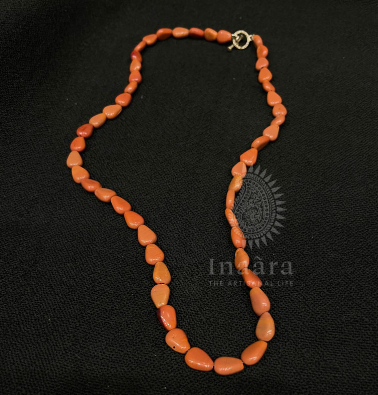 Beaded Necklace- Orange