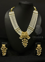 Jadau Necklace Set- Off- White