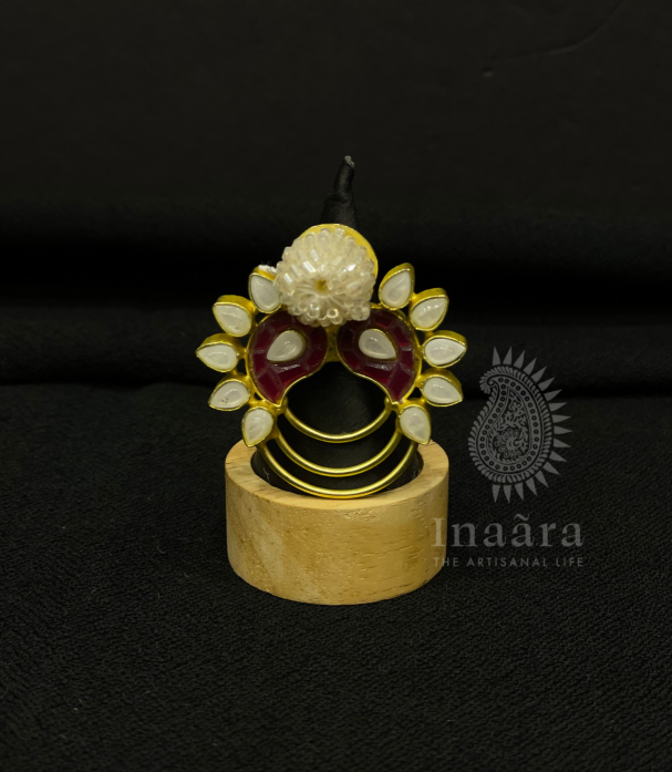 Burning Wood Jasper with Labradorite Ring (copy)