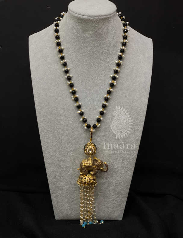 Gold Toned Crescent Pendant Necklace (copy)