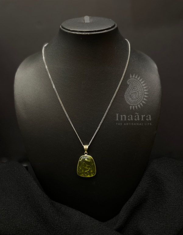 Yellow Gemstone Pendant Necklace