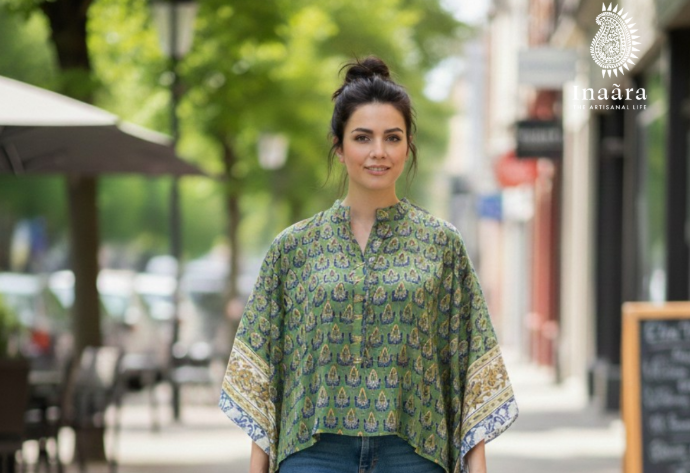 Kaftan Blouse- Green
