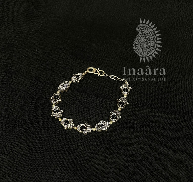 Hamsa Bracelet w/Hook-and-Eye Clasp