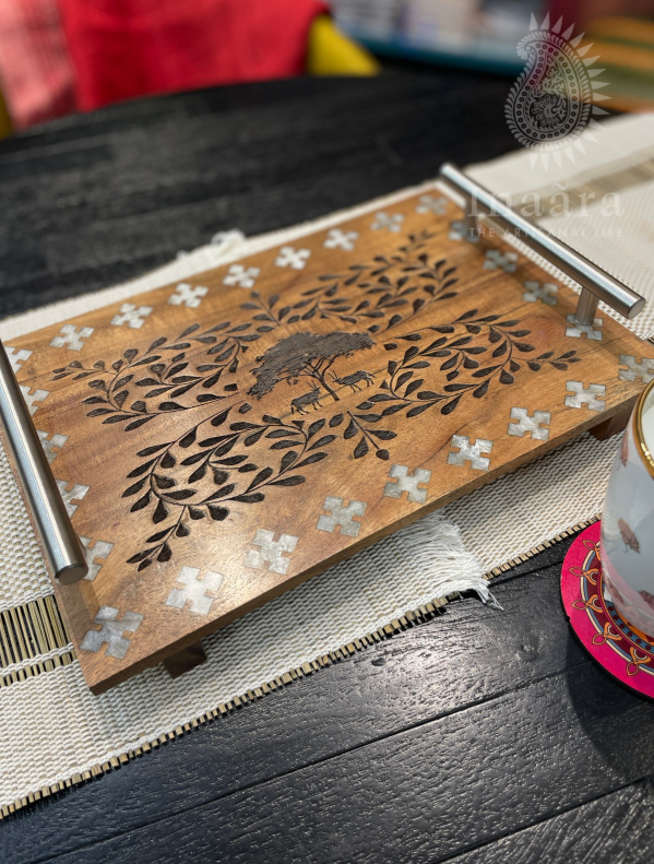 Tray Base w/ Steel Handle-Resin