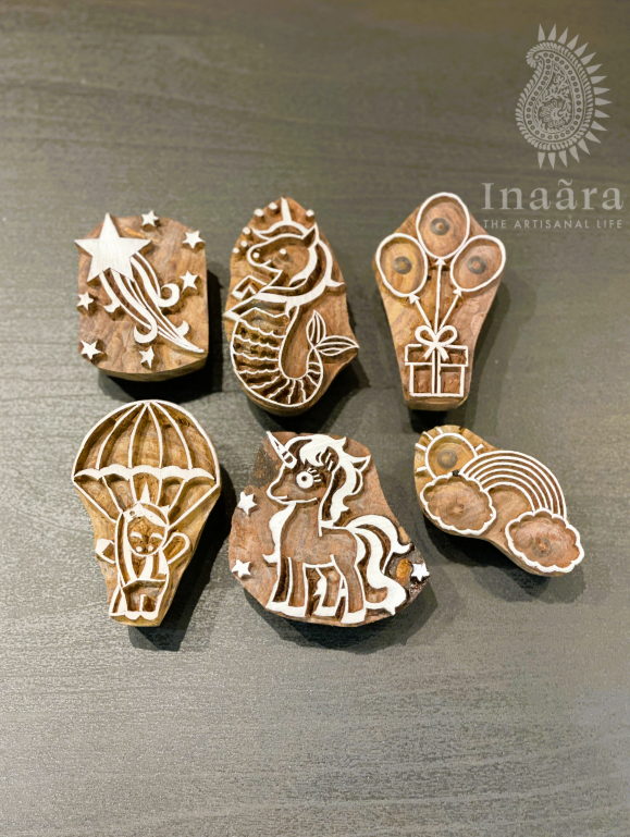 Unicorn Block Print Stamp