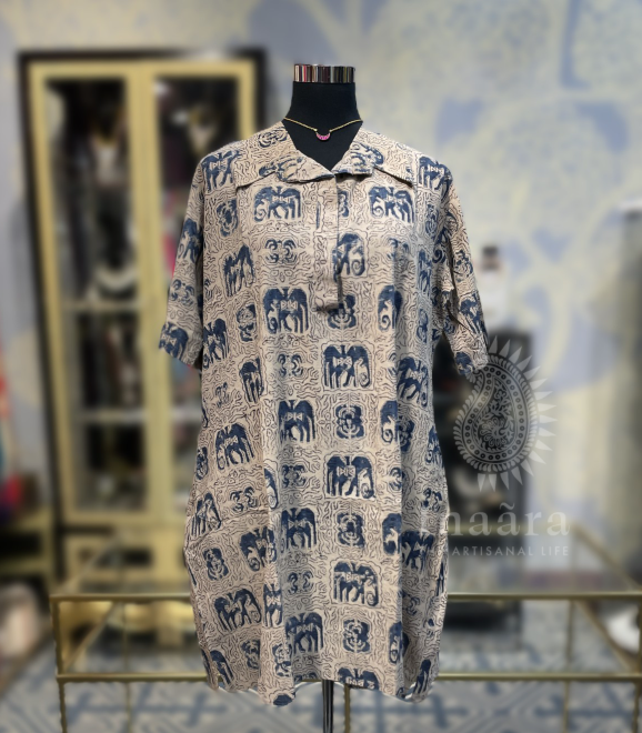 Kalamkari Block Print Top