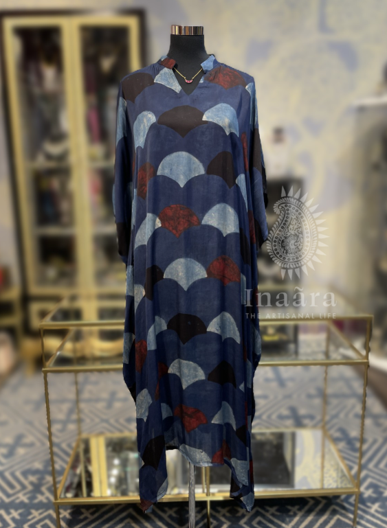 Aakifa Kaftan- Blue & Red (copy)