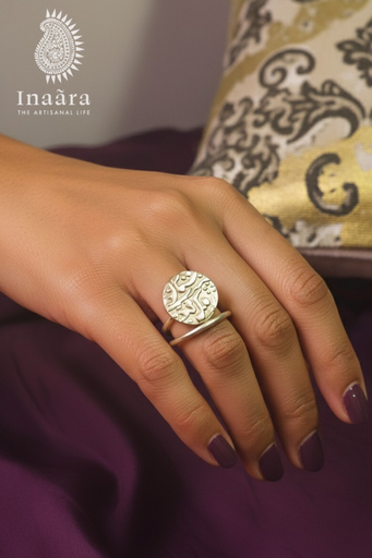 Lapis Lazuli Silver Plated Tribal Ring (copy)