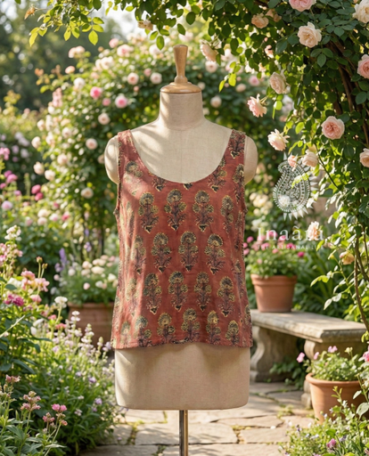 Rita Spaghetti Top-Yellow Floral (copy)