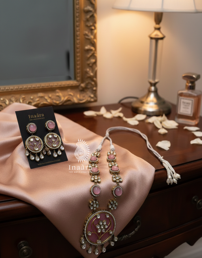 Meenakari Choker Necklace Set-Blue (copy)