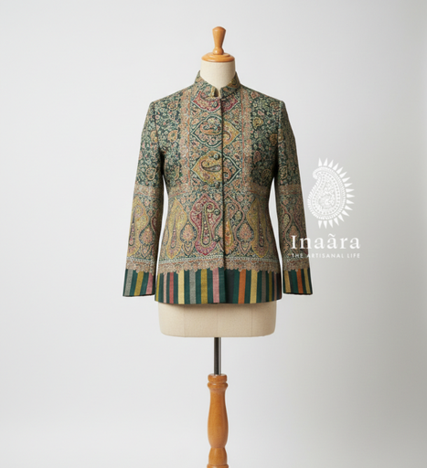 Zar-E Paisley Jacket- Skyblue (copy)