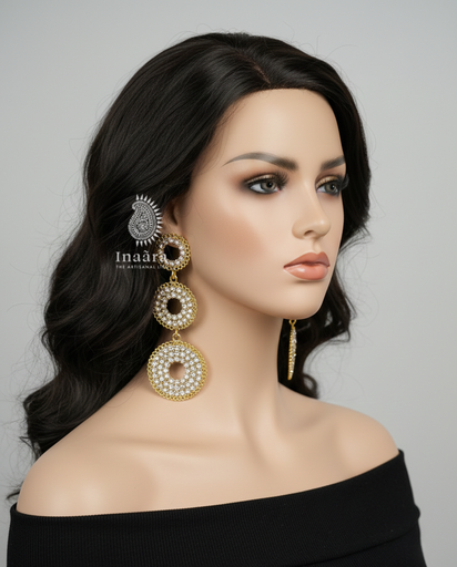 Kundan&Pearl Earring w/Pink Meenakari Work (copy)