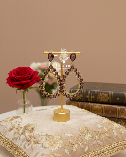 Multi-Layered Jhumka w/Red Beaded Earrings (copy)