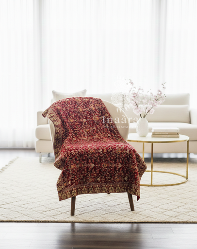 Velvet Shawl-Maroon (copy)