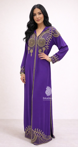 Layla Evening Cape- Purple