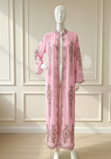 Layla Evening Coat- Light Pink