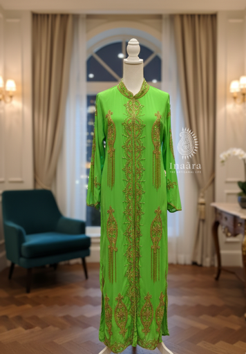 Layla Evening Coat- Light Green