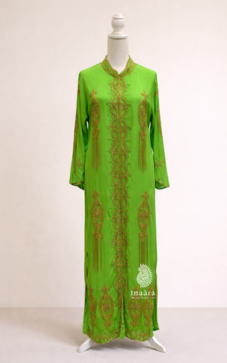 Layla Evening Coat- Light Green